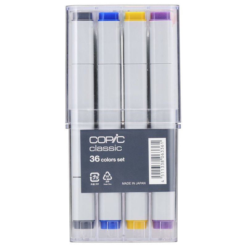 COPIC Marqueur classic, set de base de 36 pièces