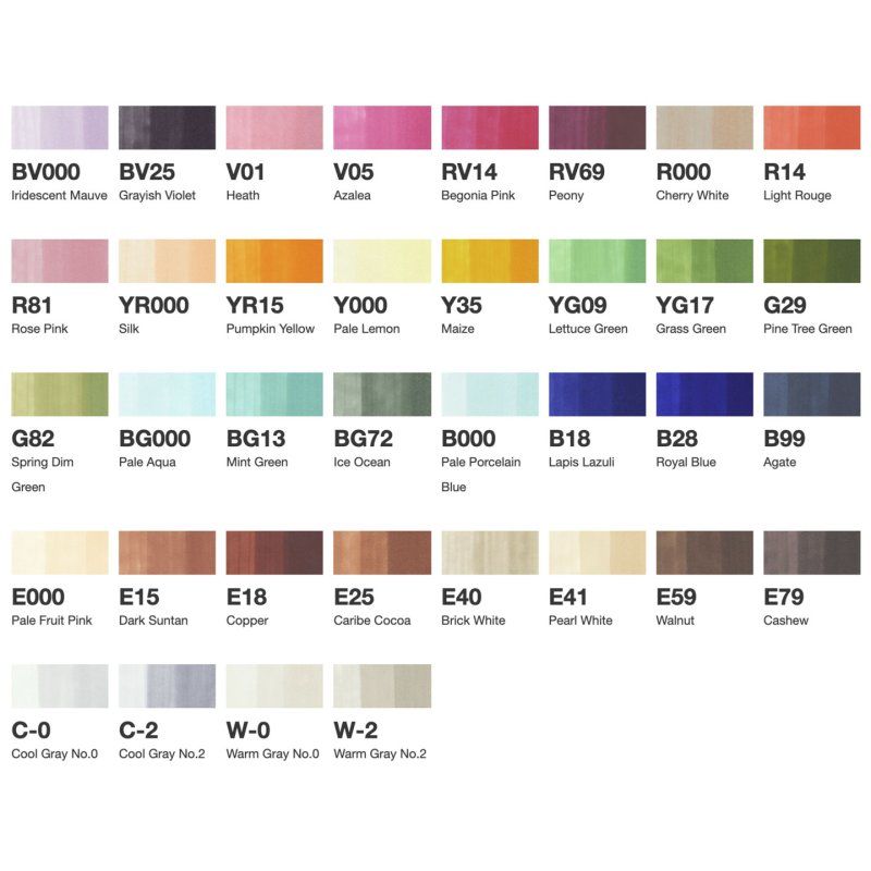 Copic Ciao Set E, 36 pcs