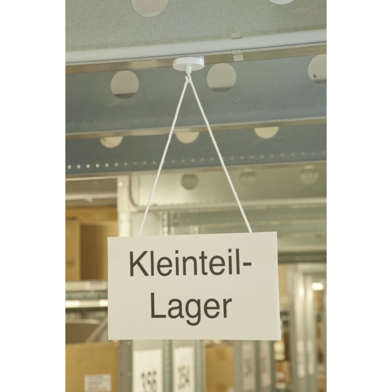 magnetoplan Aimant à crochet, blanc, diamètre: 25 mm