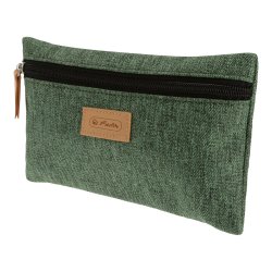 herlitz Trousse plate GREENline, vert chiné