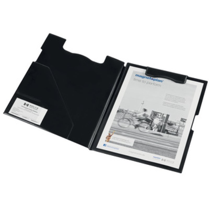 magnetoplan Porte-bloc double magnétique, noir