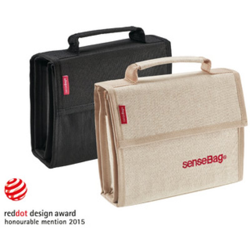 transotype Portefeuille "senseBag", pour 36 stylos, noir