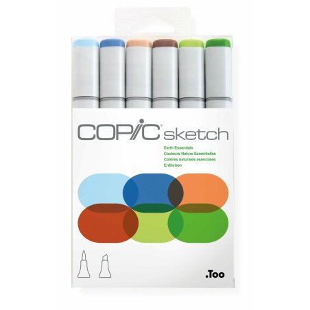 Copic Sketch Set "Earth Essentials", 6 pcs