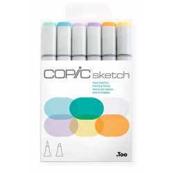 Copic Sketch Set "Pale Pastels", 6 pcs