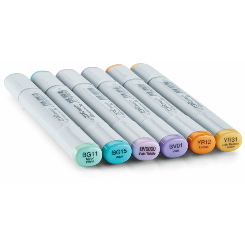 Copic Sketch Set "Pale Pastels", 6 pcs