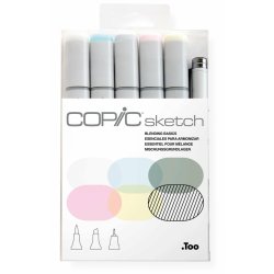 COPIC Marqueur sketch, kit de 6 "Blending Basics"