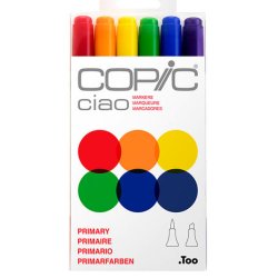 COPIC Marqueur ciao, kit de 6 "Primary"