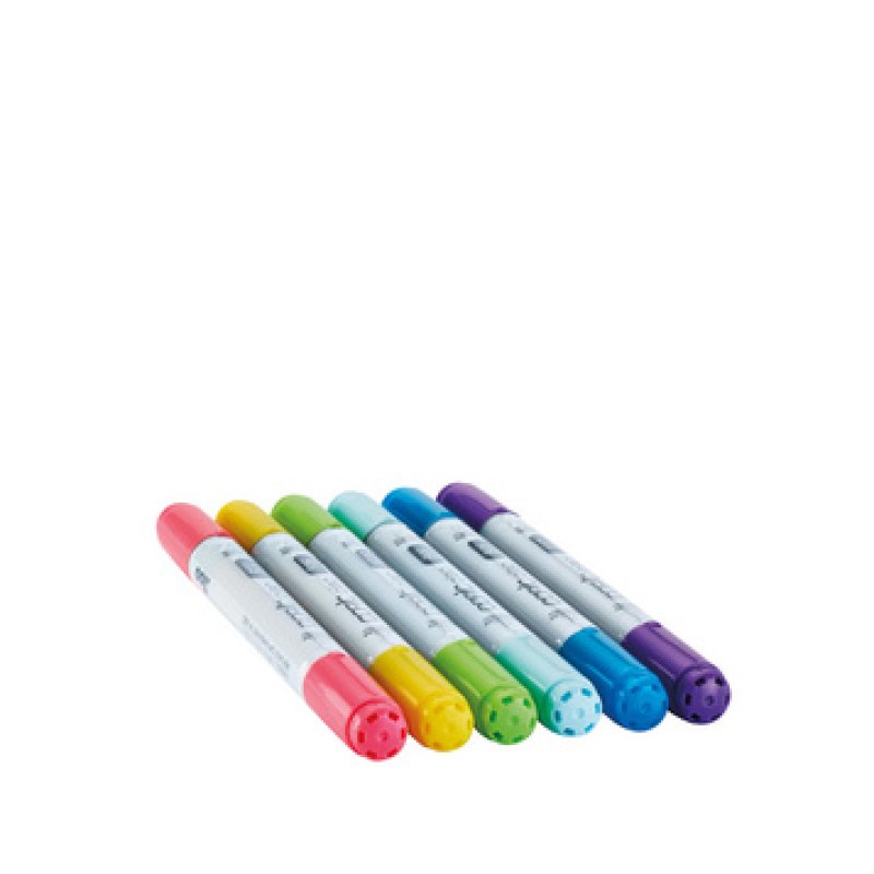 COPIC Marqueur ciao, kit de 6 "Brights"