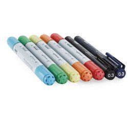 Copic Ciao Rainbow Doodle Kit marqueur 7 pièce(s) Pointe de ciseau à bois/brosse Multicolore