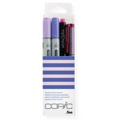 Copic Ciao Doodle Pack Purple marqueur 4 pièce(s) Pointe de ciseau à bois/brosse Rose, Violet
