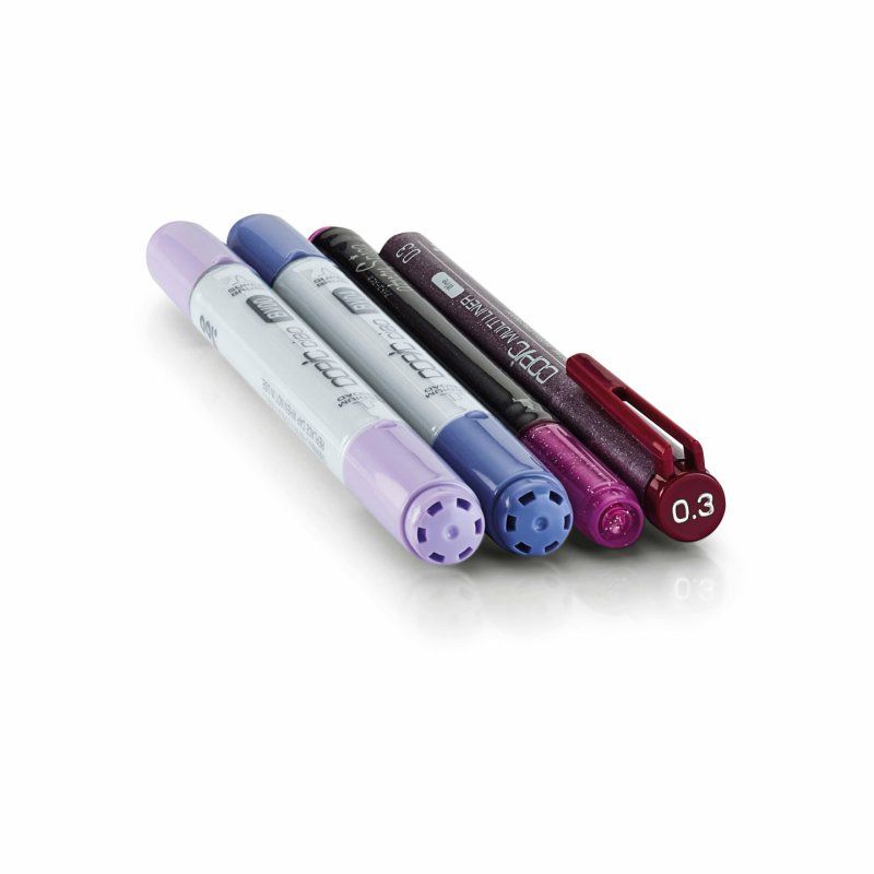 Copic Ciao "Doodle Pack Purple", 4 pcs