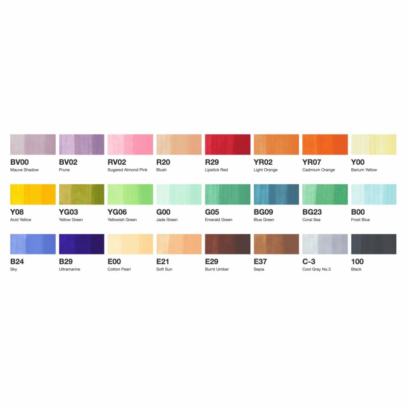 COPIC Marqueur ciao, set de 24