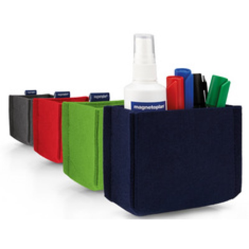 magnetoplan Pot à crayons magnetoTray, petit, rouge