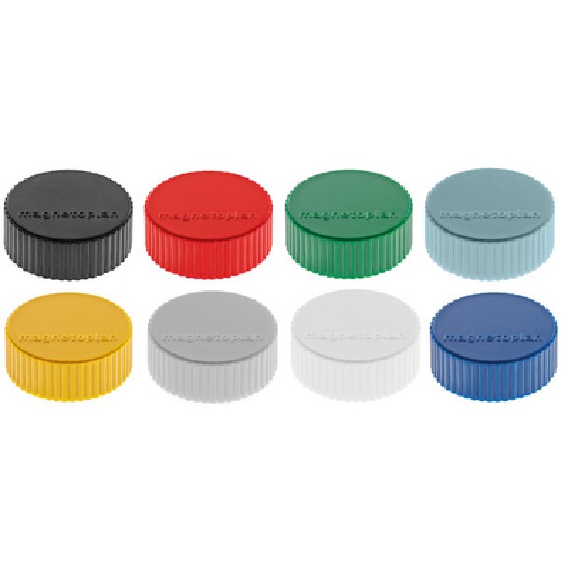 magnetoplan Discofix aimant rond "magnum",couleurs assorties