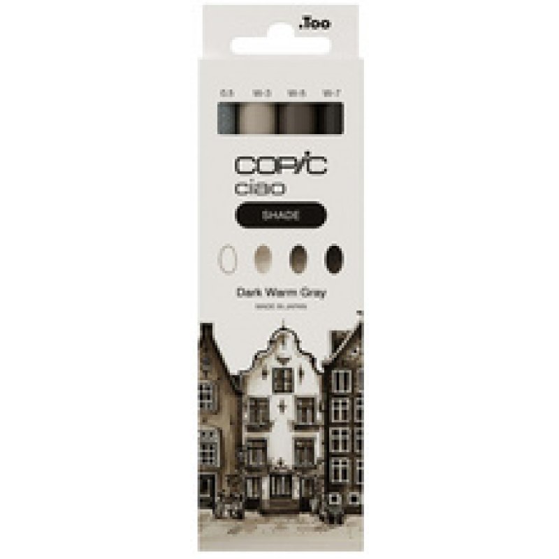 COPIC Marqueur ciao, kit 3 1 SHADE "Dark Warm Gray"