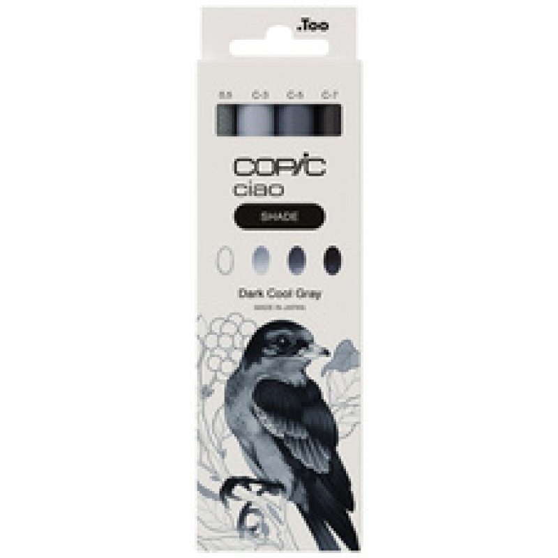 COPIC Marqueur ciao, kit 3 1 SHADE "Dark Cool Gray"