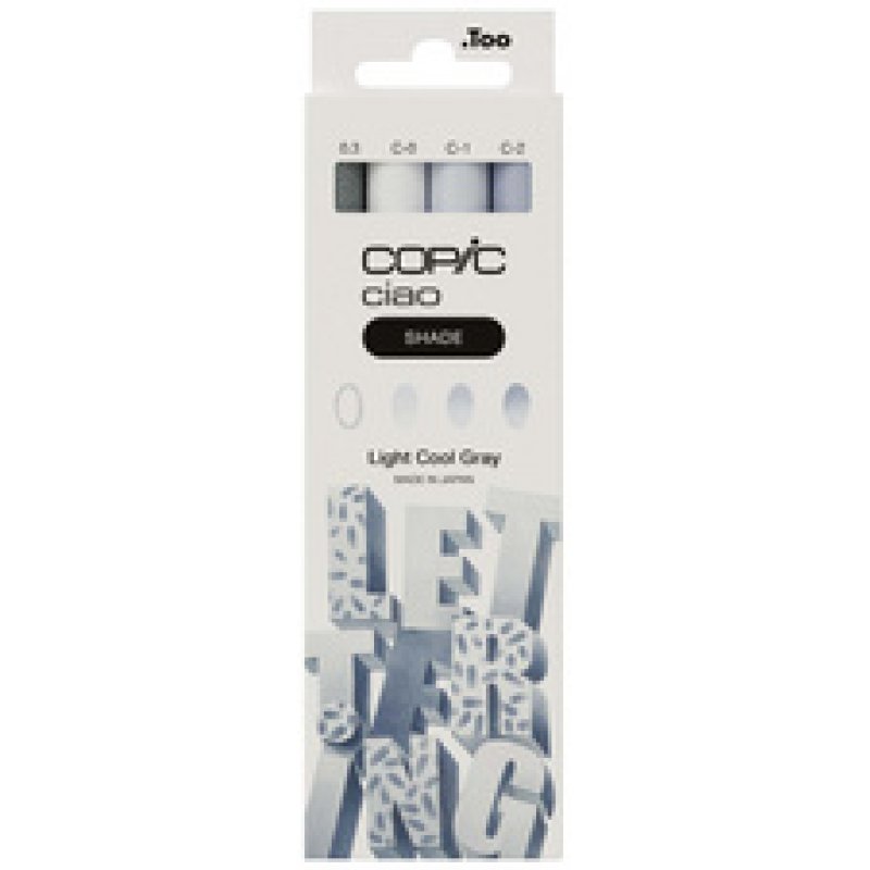 COPIC Marqueur ciao, kit 3 1 SHADE "Light Cool Gray"