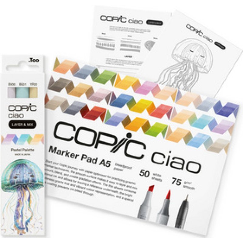 COPIC Marqueur ciao "LAYER & MIX Starter Set", Pastell