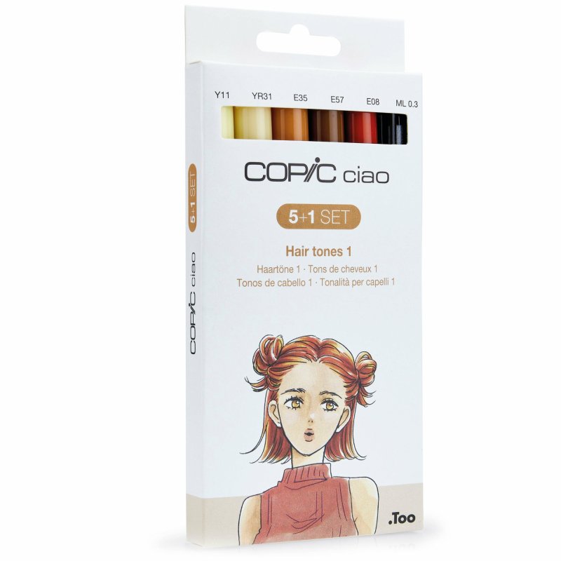 Copic Ciao "5 1" Set Hair tones 1, 6 pcs