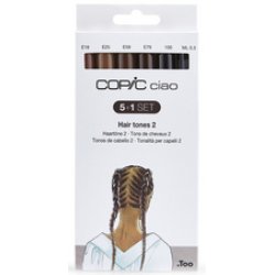 COPIC Marqueur ciao, kit de 5 1 "Hair tones 2"