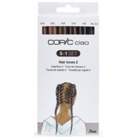COPIC Marqueur ciao, kit de 5 1 "Hair tones 2"