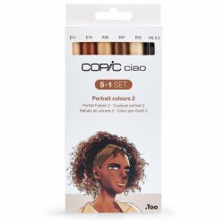 COPIC Marqueur ciao, kit de 5 1 "Portrait 2"