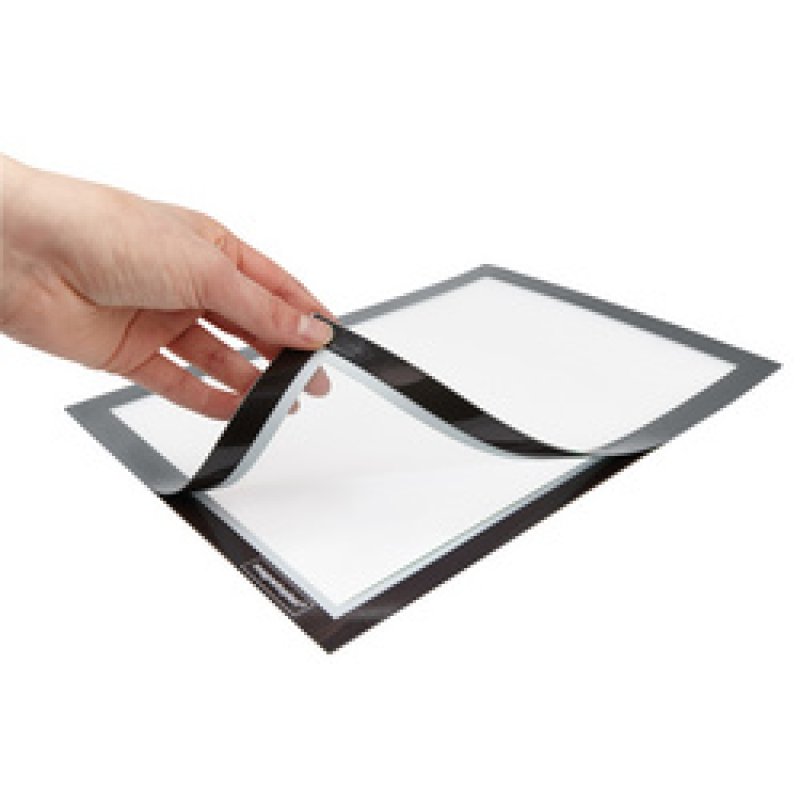 magnetoplan Cadre d'affichage magnetofix, A6, argent