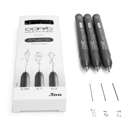 Copic Multiliner fineliner Multi Black 3 pc(s)