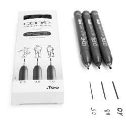 Copic Multiliner fineliner Multi Black 3 pc(s)