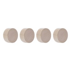 magnetoplan Aimant néodyme Wood Series Circle, bouleau