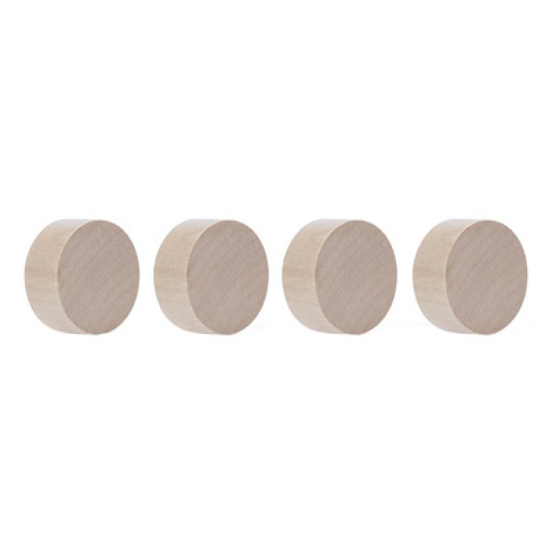 magnetoplan Aimant néodyme Wood Series Circle, bouleau