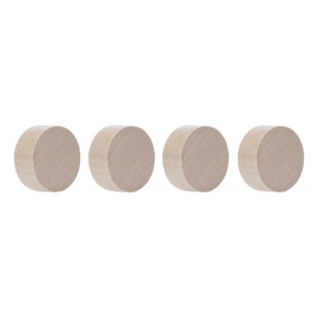 magnetoplan Aimant néodyme Wood Series Circle, noyer