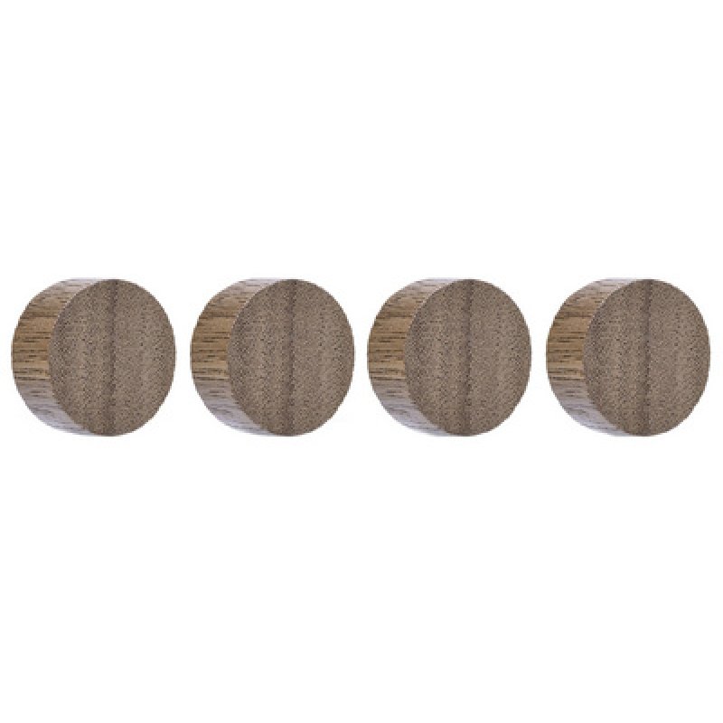 magnetoplan Aimant néodyme Wood Series Circle, noyer