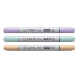 COPIC Marqueur ciao, set de 3 "Pastel Palette"