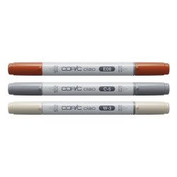 COPIC Marqueur ciao, set de 3 "Architect Palette"
