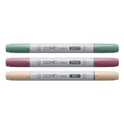 Copic Ciao "LAYER & MIX" Manga Set, Vibrant Palette 3 St.