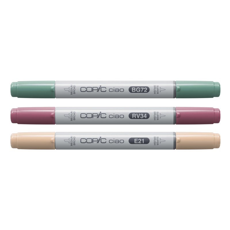 Copic Ciao "LAYER & MIX" Manga Set, Vibrant Palette 3 St.