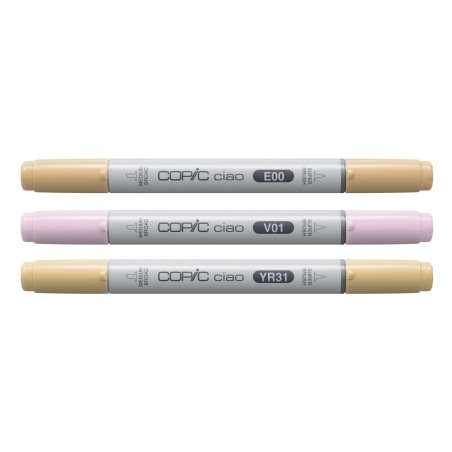 Copic Ciao "LAYER & MIX" Sunset Palette marker 3 pc(s) Chisel/Brush tip Beige, Pink, Yellow