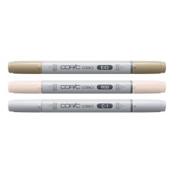 COPIC Marqueur ciao, set de 3 "Mellow Palette"