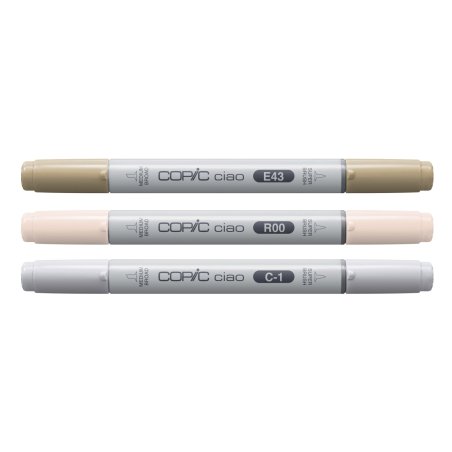 COPIC Marqueur ciao, set de 3 "Mellow Palette"