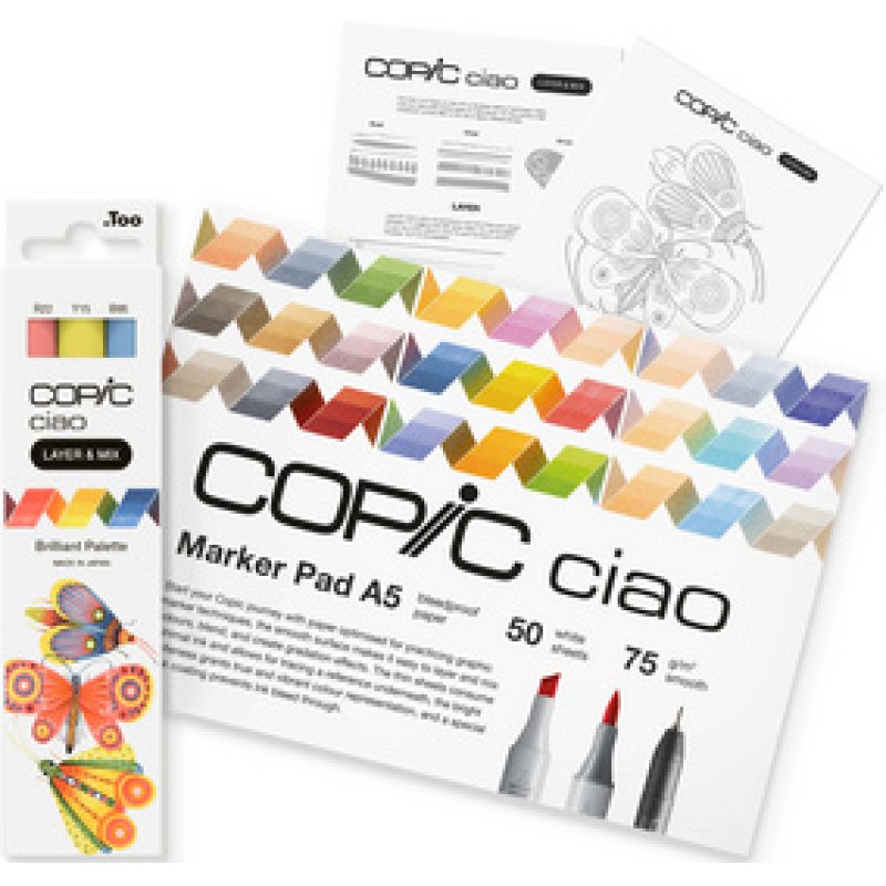 COPIC Marqueur ciao "LAYER & MIX Starter Set", brilliant