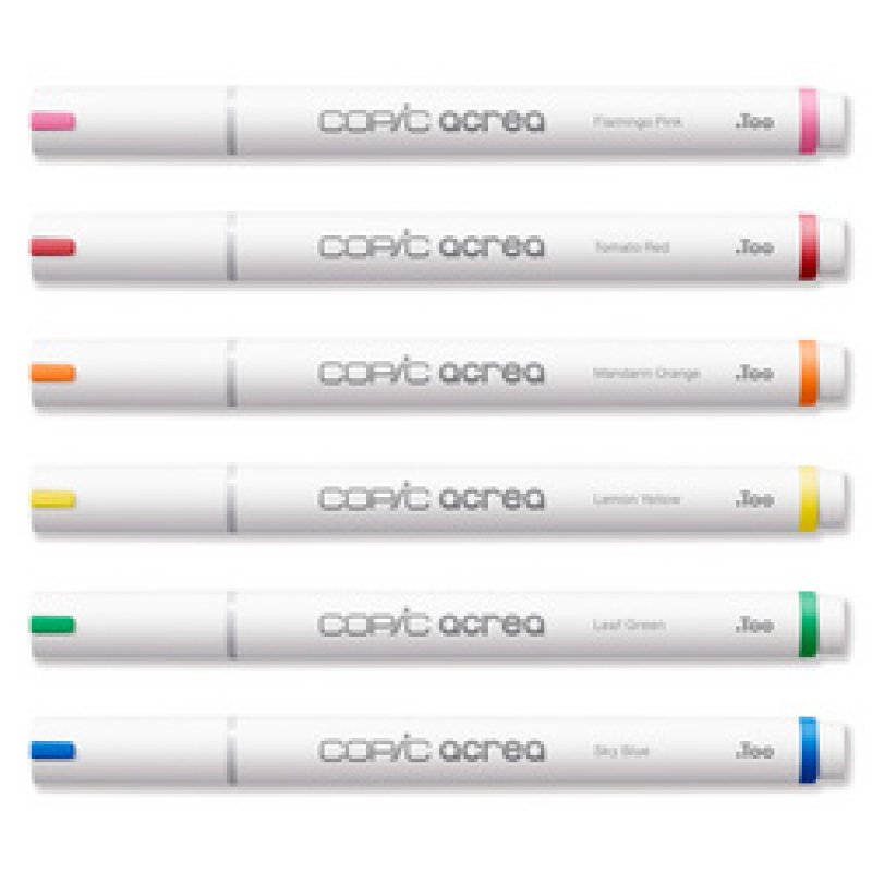 COPIC Marqueur acrea "Vivid", set de 6