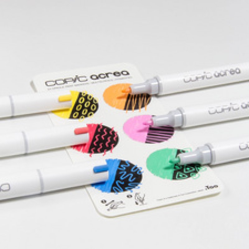 COPIC Marqueur acrea "Vivid", set de 6