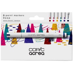 COPIC Marqueur acrea "Deep", set de 6