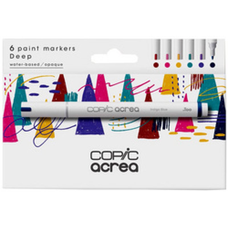 COPIC Marqueur acrea "Deep", set de 6
