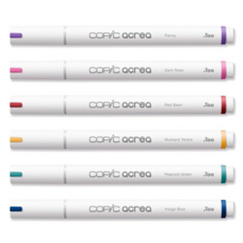 COPIC Marqueur acrea "Deep", set de 6