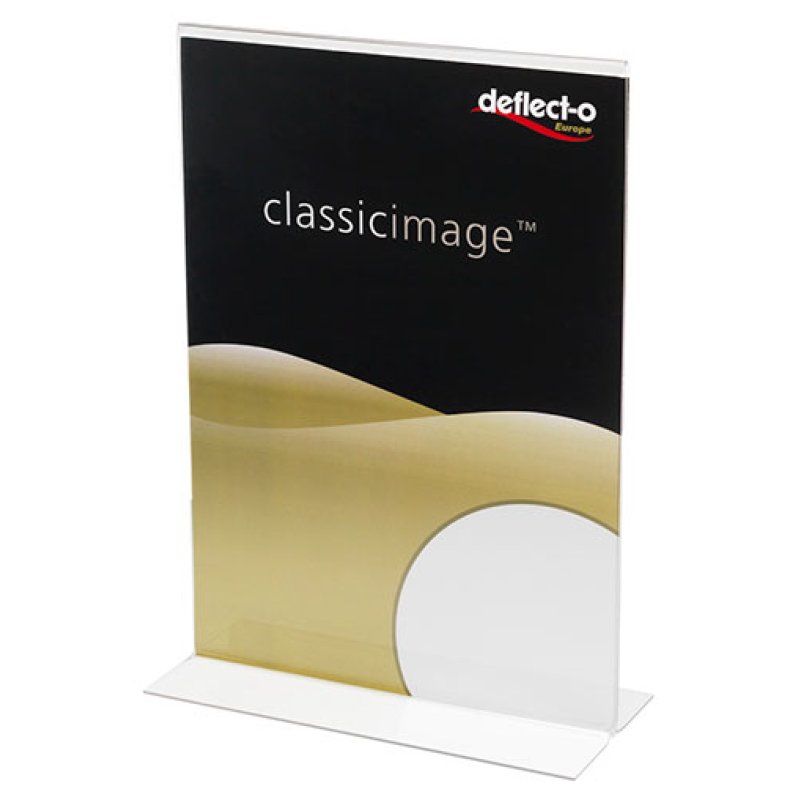 Deflecto 47901 support de panneau et stand d'information A5 Polystyrène Transparent