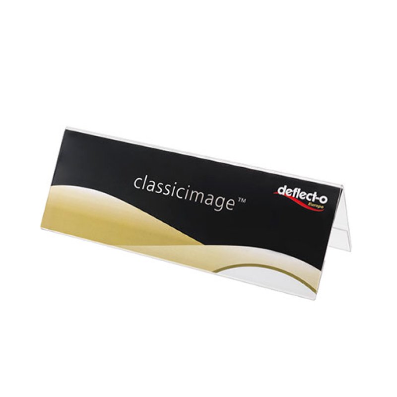 Deflecto 48601 nameplate Plastic Rectangle
