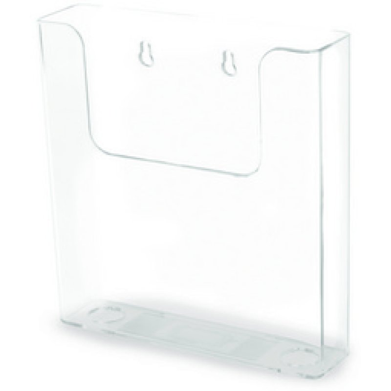 deflecto Porte-brochures, dos plat, A4 portrait, transparent
