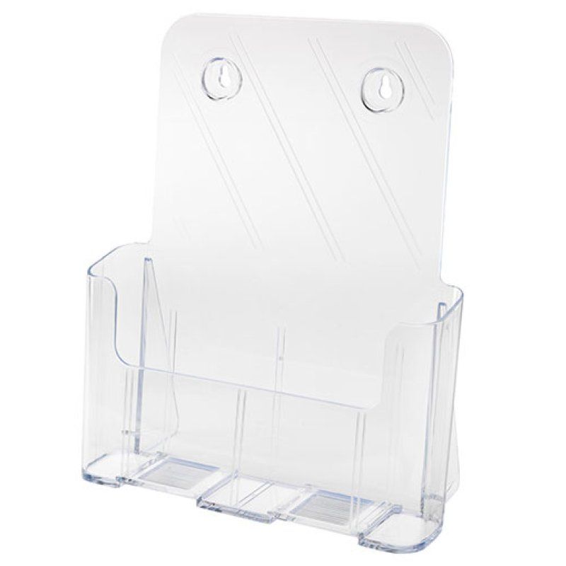 Deflecto 77001 literature rack 1 shelves Transparent